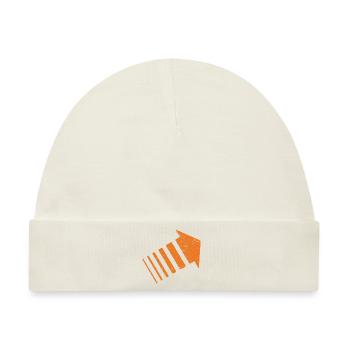 Serie LEGION Fleche orange Vintage - Baby Premium Organic Mütze - Naturweiß - Vorne