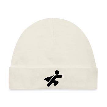 Superhero Symbol - Baby Premium Organic Mütze - Naturweiß - Vorne