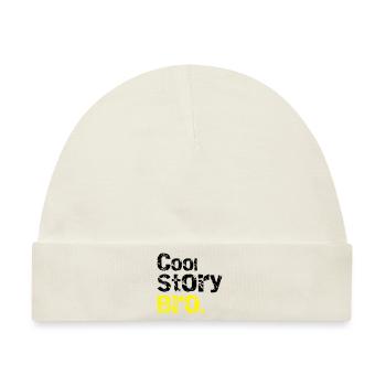 Cool story Bro - Baby Premium Organic Mütze - Naturweiß - Vorne