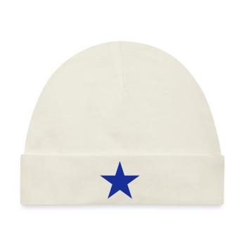 Der Blaue Stern Europa 1c - Baby Premium Organic Mütze - Naturweiß - Vorne