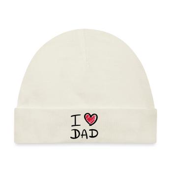 i love dad - Baby Premium Organic Mütze - Naturweiß - Vorne