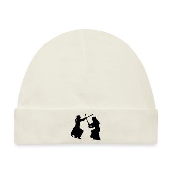 Kampfkunst Kendo -3 - Baby Premium Organic Mütze - Naturweiß - Vorne