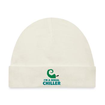 I'm a Serial Chiller - Baby Premium Organic Mütze - Naturweiß - Vorne