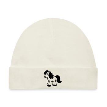 süßes Pony cute pony - Baby Premium Organic Mütze - Naturweiß - Vorne