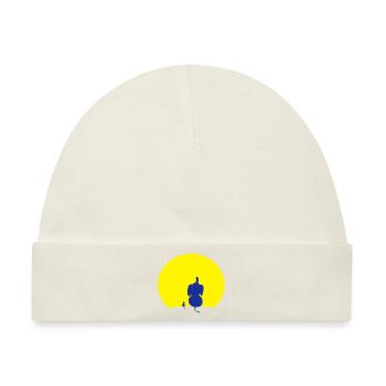 elefant mouse moon - Baby Premium Organic Mütze - Naturweiß - Vorne