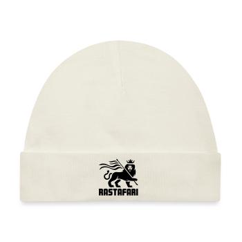 Reggae Rastafari Löwe - Baby Premium Organic Mütze - Naturweiß - Vorne