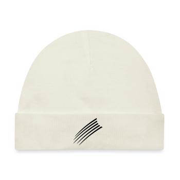 Cool Lines Pattern - Baby Premium Organic Mütze - Naturweiß - Vorne