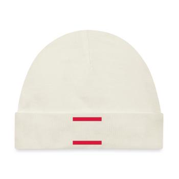 Block Style - Baby Premium Organic Mütze - Naturweiß - Vorne