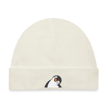 Pinguin - Baby Premium Organic Mütze - Naturweiß - Vorne