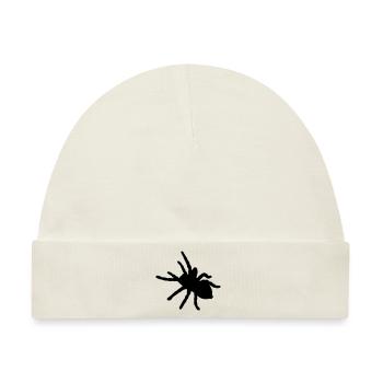 Spinnen Arachnophobie arachnophobia Spider arachne - Baby Premium Organic Mütze - Naturweiß - Vorne