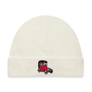 oldie Oldtimer Auto Wagen Fahrzeug witzig - Baby Premium Organic Mütze - Naturweiß - Vorne