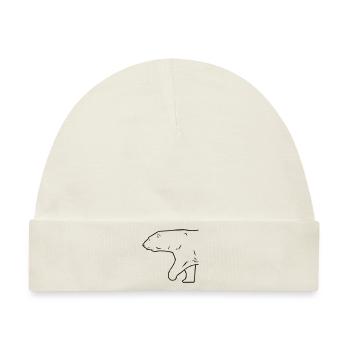 Polar Bear - Eisbär - Baby Premium Organic Mütze - Naturweiß - Vorne