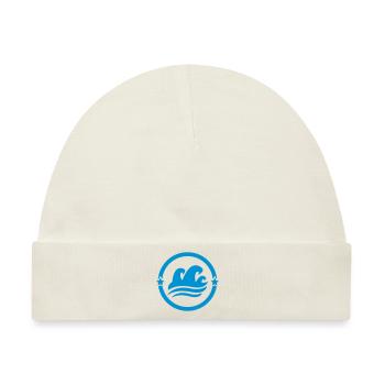 Surfen / Surfer / Surf / Surfing / Strand - Baby Premium Organic Mütze - Naturweiß - Vorne