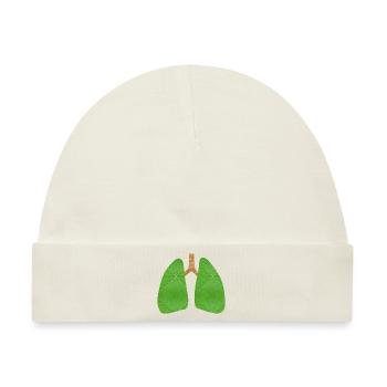 Grüne Lunge - Baby Premium Organic Mütze - Naturweiß - Vorne