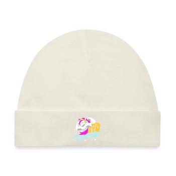I am a Gym Unicorn - Baby Premium Organic Mütze - Naturweiß - Vorne
