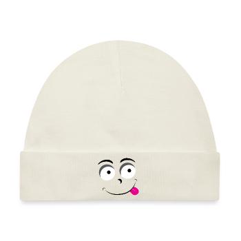 Lustige Emotion - Baby Premium Organic Mütze - Naturweiß - Vorne