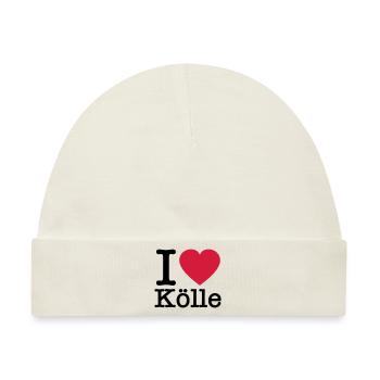 I Love Köln - Kölle - Colonia - Baby Premium Organic Mütze - Naturweiß - Vorne