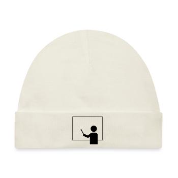 teacher 001 - Baby Premium Organic Mütze - Naturweiß - Vorne