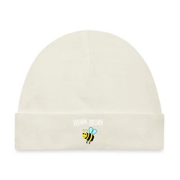 Brumm Brumm Hummel - Baby Premium Organic Mütze - Naturweiß - Vorne