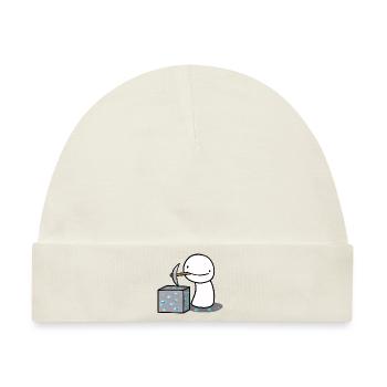 Dream Mining - Baby Premium Organic Mütze - Naturweiß - Vorne