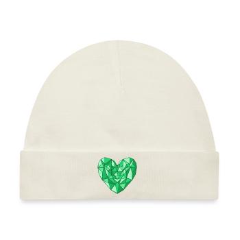 Coeur Emeraude - Baby Premium Organic Mütze - Naturweiß - Vorne