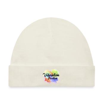 T-Shirt positive Vibration. - Baby Premium Organic Mütze - Naturweiß - Vorne