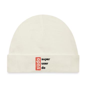 superuser do - Baby Premium Organic Mütze - Naturweiß - Vorne