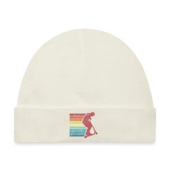 Scooter - Junge | Retro Vintage Style - Baby Premium Organic Mütze - Naturweiß - Vorne