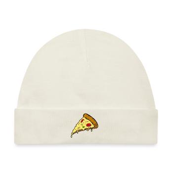 Pizza Pizza Pizza Pizza - Baby Premium Organic Mütze - Naturweiß - Vorne