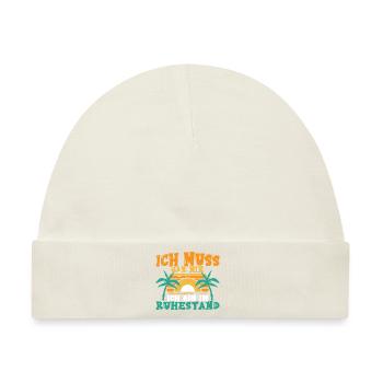 Rente Ruhestand - Baby Premium Organic Mütze - Naturweiß - Vorne