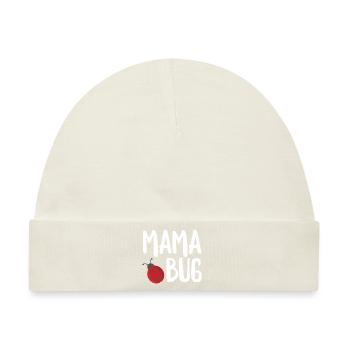 Mama Bug - Baby Premium Organic Mütze - Naturweiß - Vorne