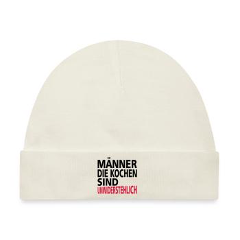 Männer die kochen sind unwiderstehlich - Baby Premium Organic Mütze - Naturweiß - Vorne
