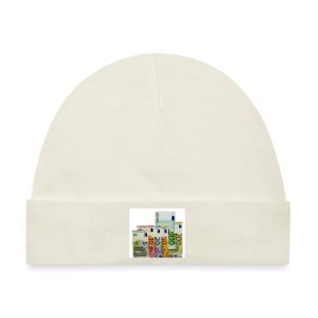 euro banknotes - Baby Premium Organic Mütze - Naturweiß - Vorne