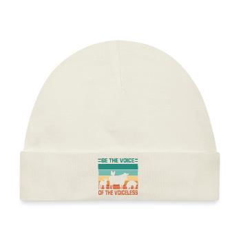 Vegetarier Tierschutz Frutarier Veganer Tierfreund - Baby Premium Organic Mütze - Naturweiß - Vorne