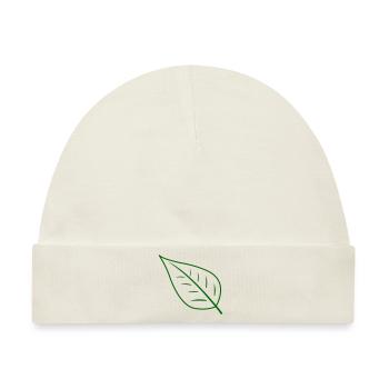 Blatt - Baby Premium Organic Mütze - Naturweiß - Vorne