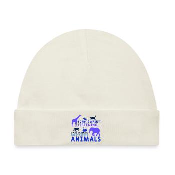 Save Animals Rescue Katzen und Hunde Tierschutz - Baby Premium Organic Mütze - Naturweiß - Vorne