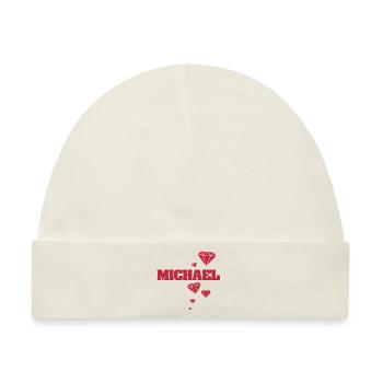 Geschenkidee Michael - Baby Premium Organic Mütze - Naturweiß - Vorne
