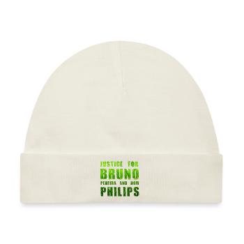 Gerechtigkeit für Bruno und Philips - Baby Premium Organic Mütze - Naturweiß - Vorne