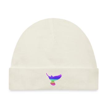tauben,taube,vögel,regenbogen,bunt,graffiti, - Baby Premium Organic Mütze - Naturweiß - Vorne