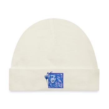 Windgöttin Blau - Baby Premium Organic Mütze - Naturweiß - Vorne