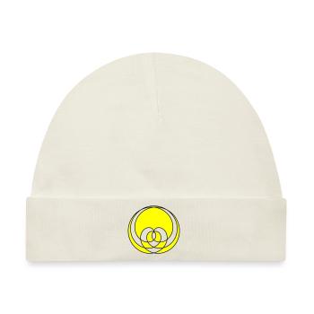 Ein Kurven Herz - Baby Premium Organic Mütze - Naturweiß - Vorne