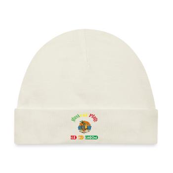 Musikalische Strandinsel zur Lagune - Baby Premium Organic Mütze - Naturweiß - Vorne
