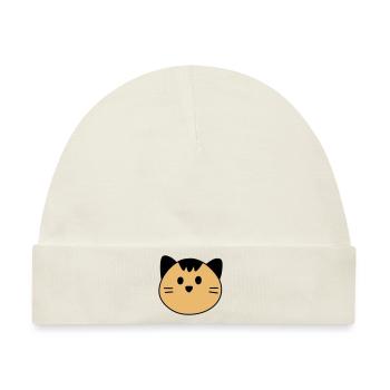 Cute cat - Baby Premium Organic Mütze - Naturweiß - Vorne