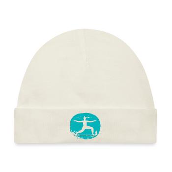 Yoga - Relaxen - Lebensqualität - Baby Premium Organic Mütze - Naturweiß - Vorne