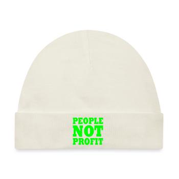 People not profit - Baby Premium Organic Mütze - Naturweiß - Vorne