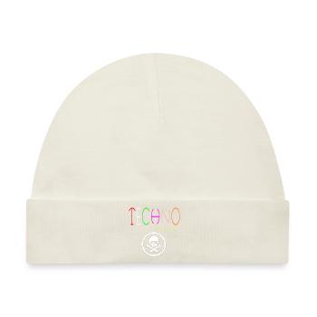 Techno-Musik-Logo - Baby Premium Organic Mütze - Naturweiß - Vorne