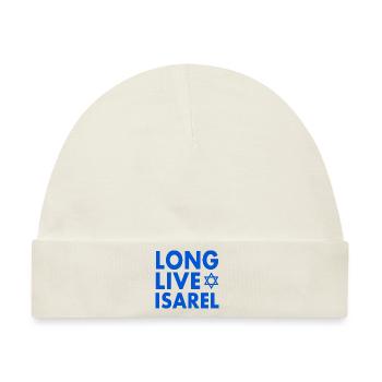 Long live israel - Baby Premium Organic Mütze - Naturweiß - Vorne