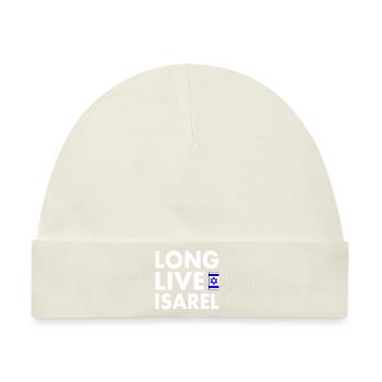 Long live israel - Baby Premium Organic Mütze - Naturweiß - Vorne