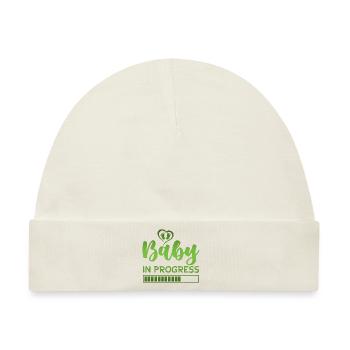 baby progress loading - Baby Premium Organic Mütze - Naturweiß - Vorne