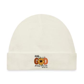 Kirche Religion Katholik katholisch Jesus Christus - Baby Premium Organic Mütze - Naturweiß - Vorne